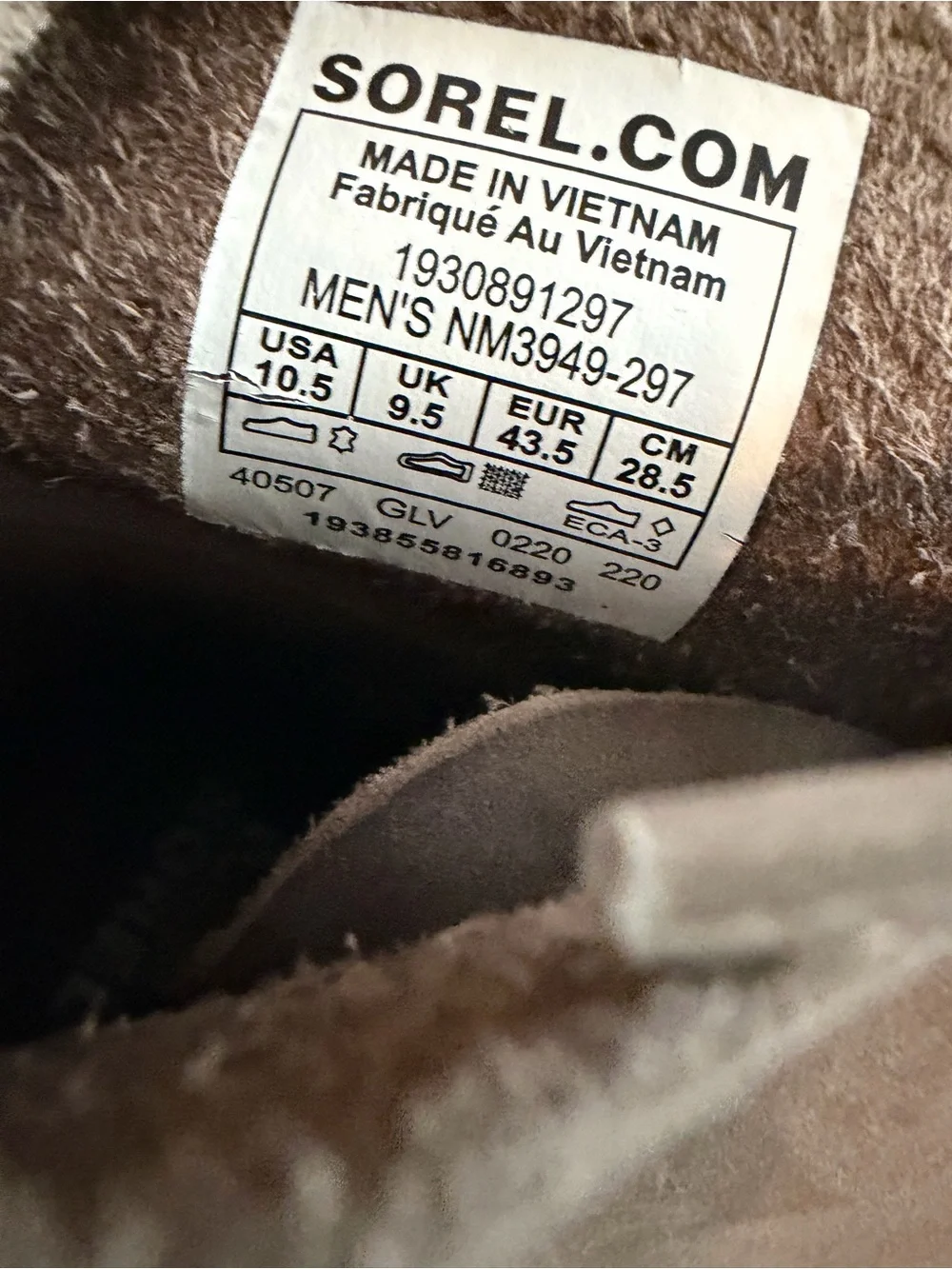 SOREL Mens Kezar Tan Brown Ankle Boots Size 10.5 Medium (D, M)